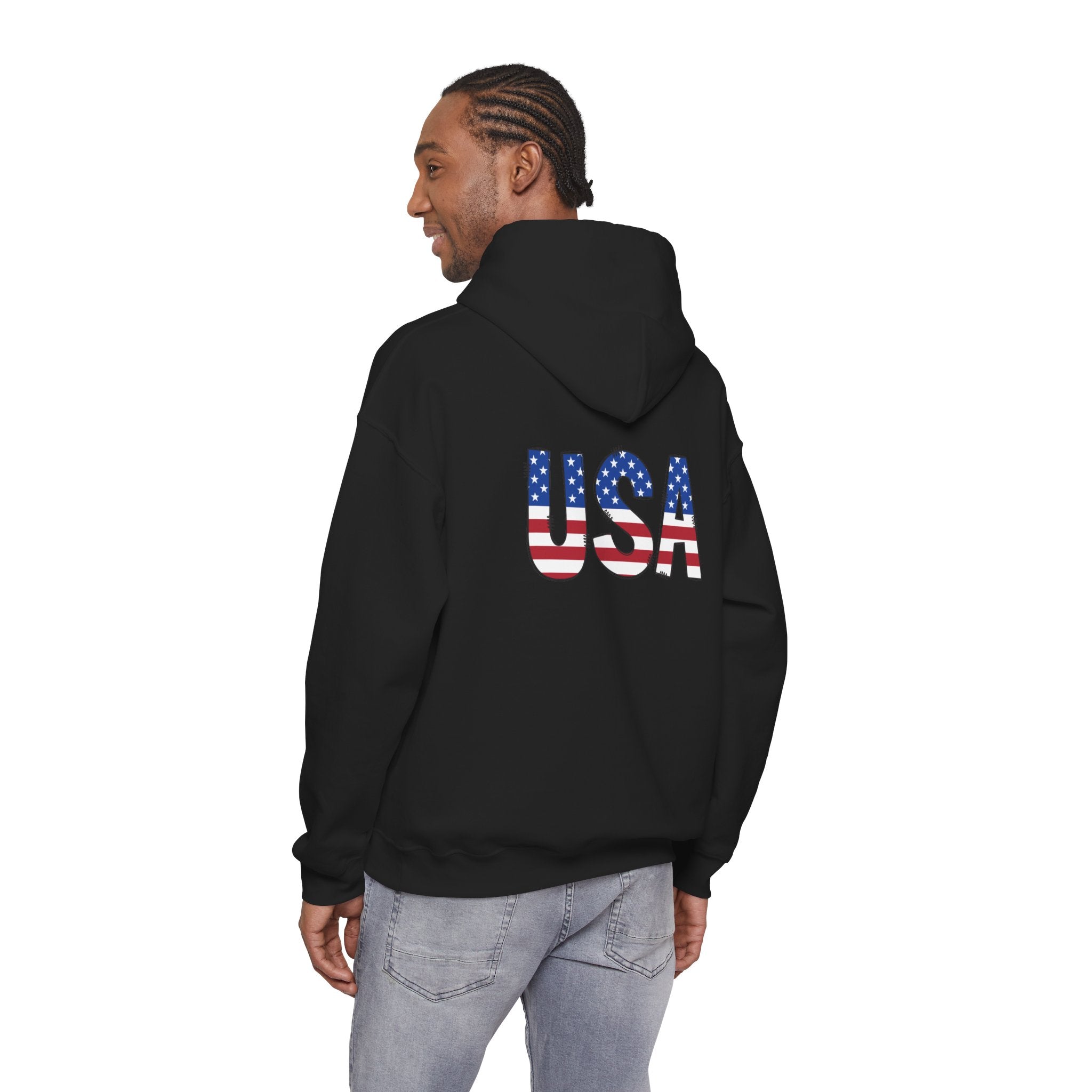 USA Flag Pullover Hoodie — Patriotic American Hoodie for 4th of July & Veterans Day