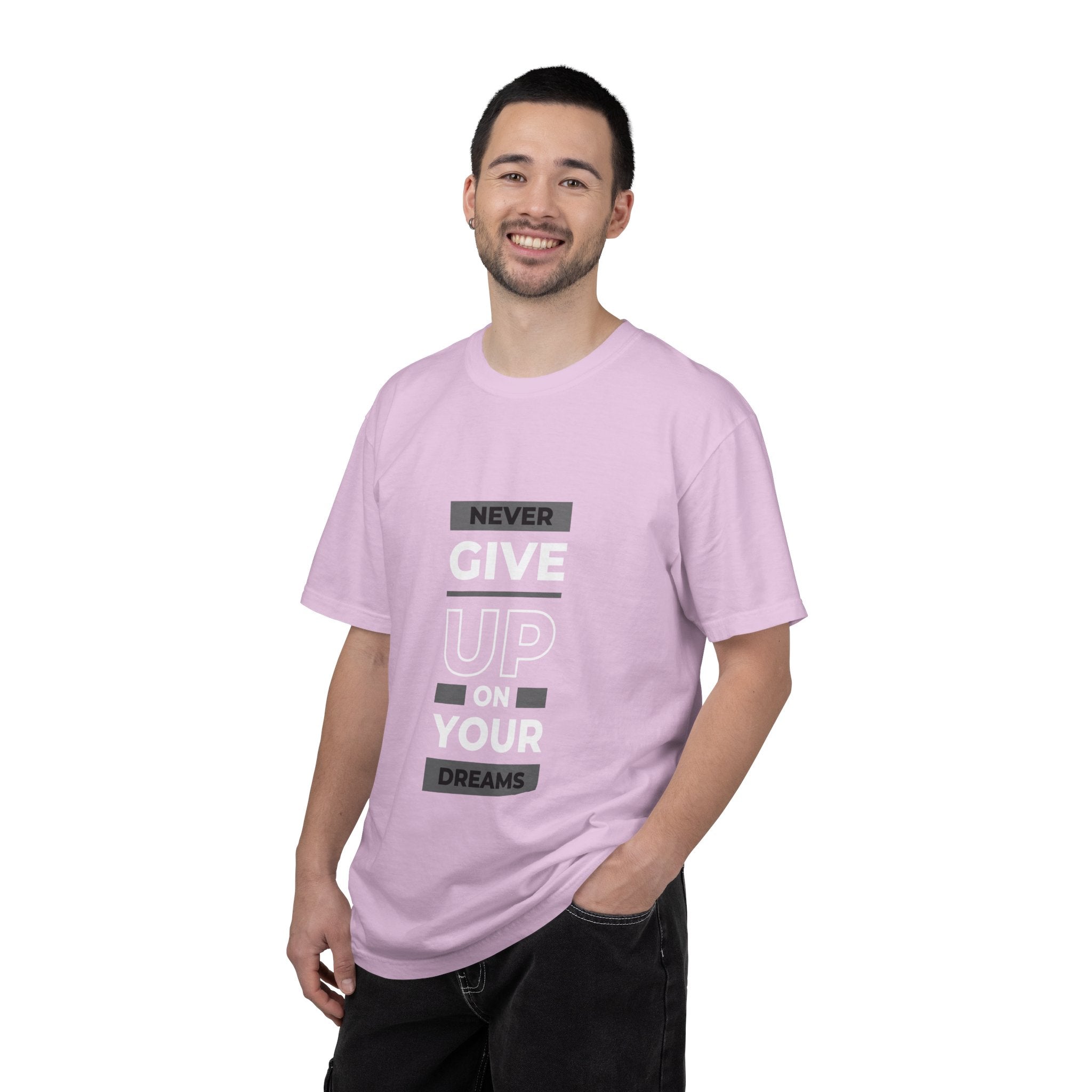 Never Give Up On Your Dreams T-Shirt — Motivational Graphic Tee