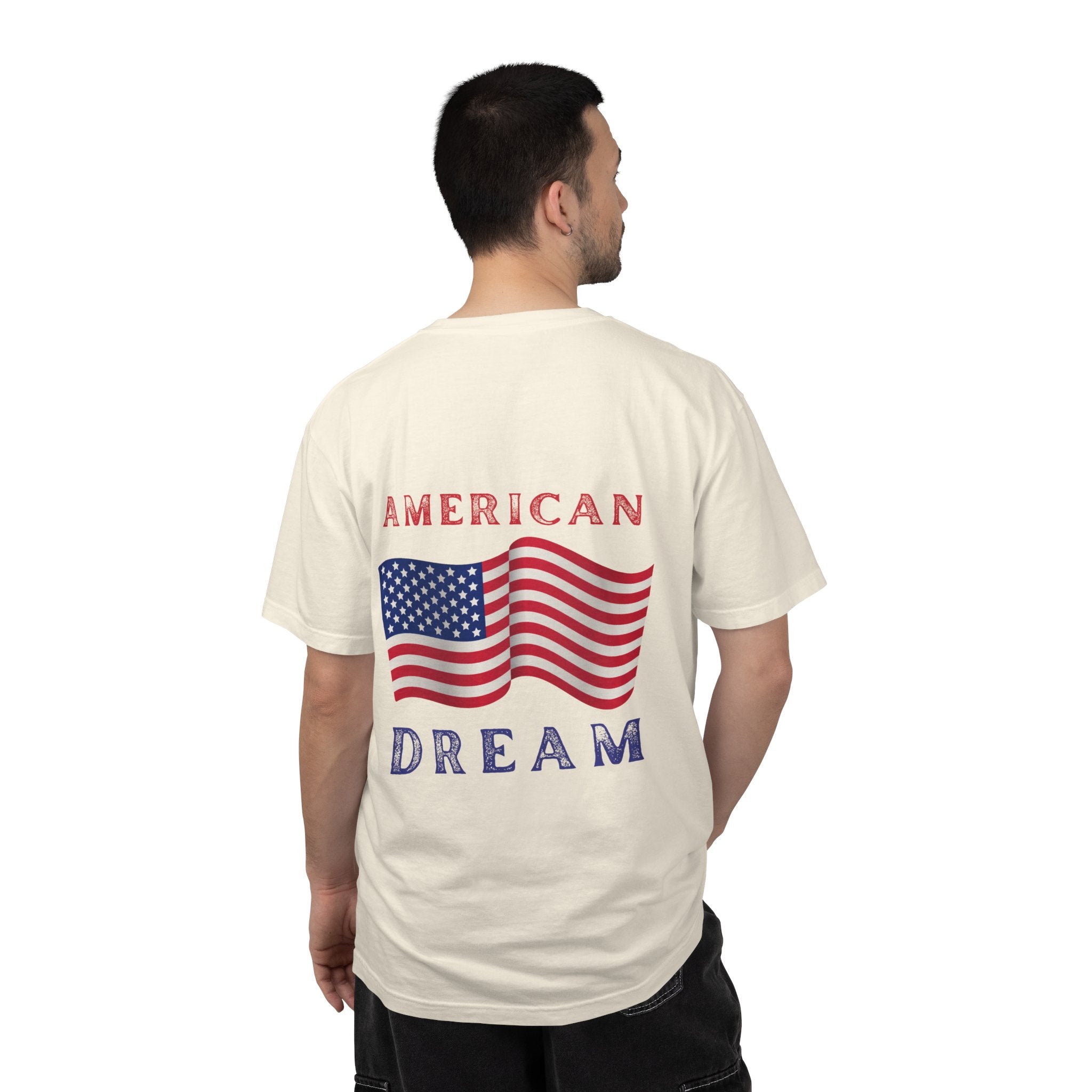 American Dream T-Shirt — Vintage Flag Graphic Tee for 4th of July & Patriotic Celebrations