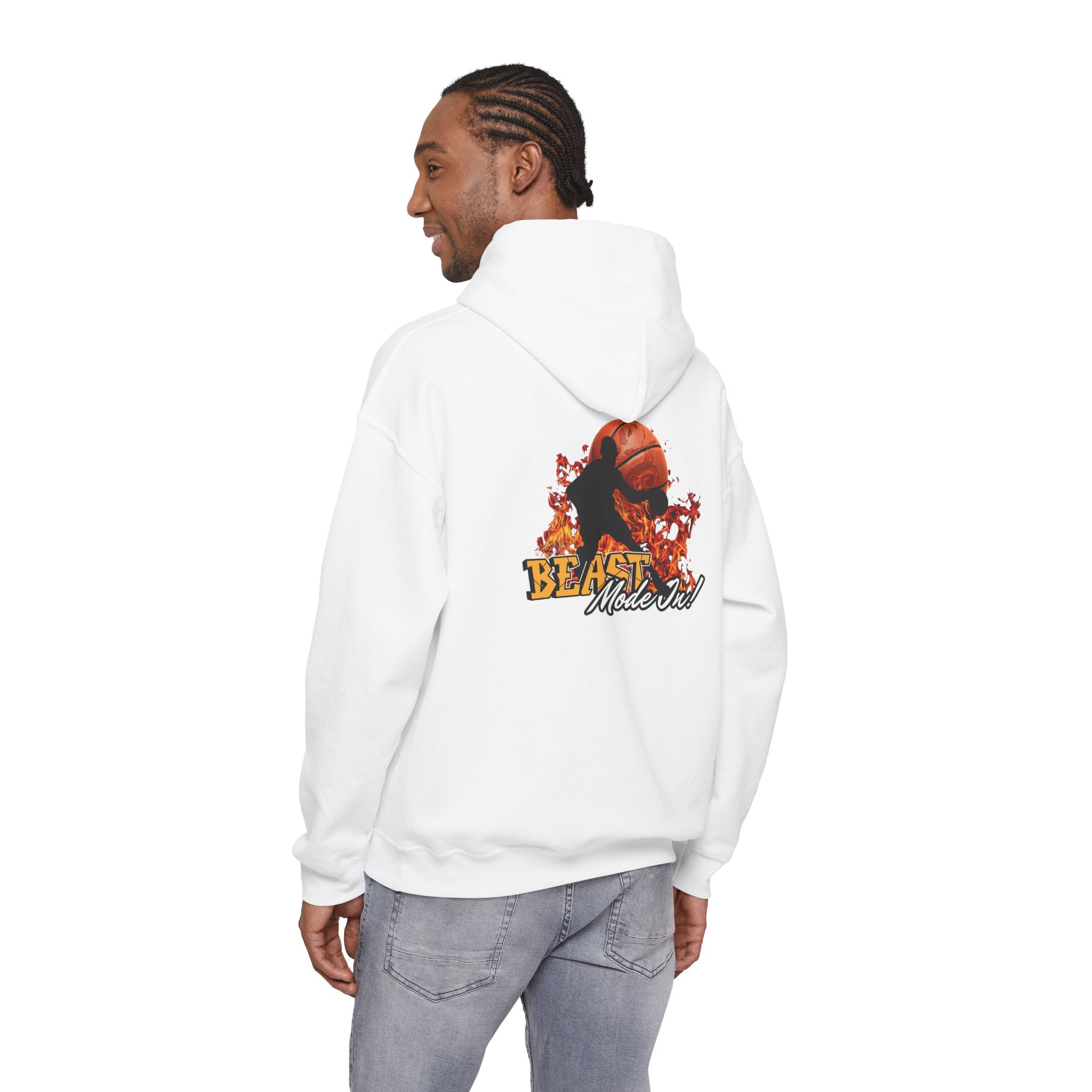 Basketball Beast Mode Hoodie — "Beast Mode On" Graphic Pullover