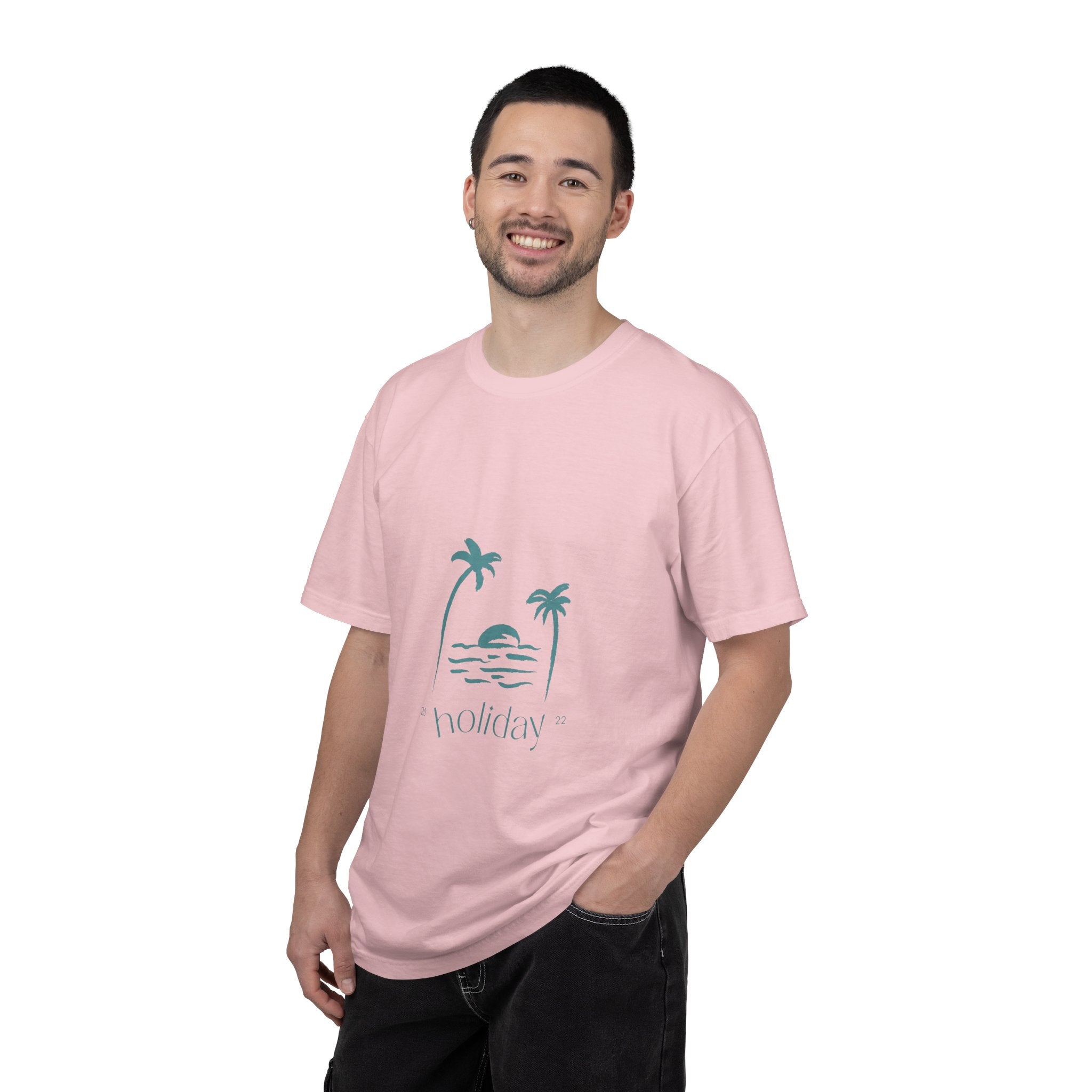 Holiday Palm Beach T-Shirt — Vintage Sunset Tropical Graphic