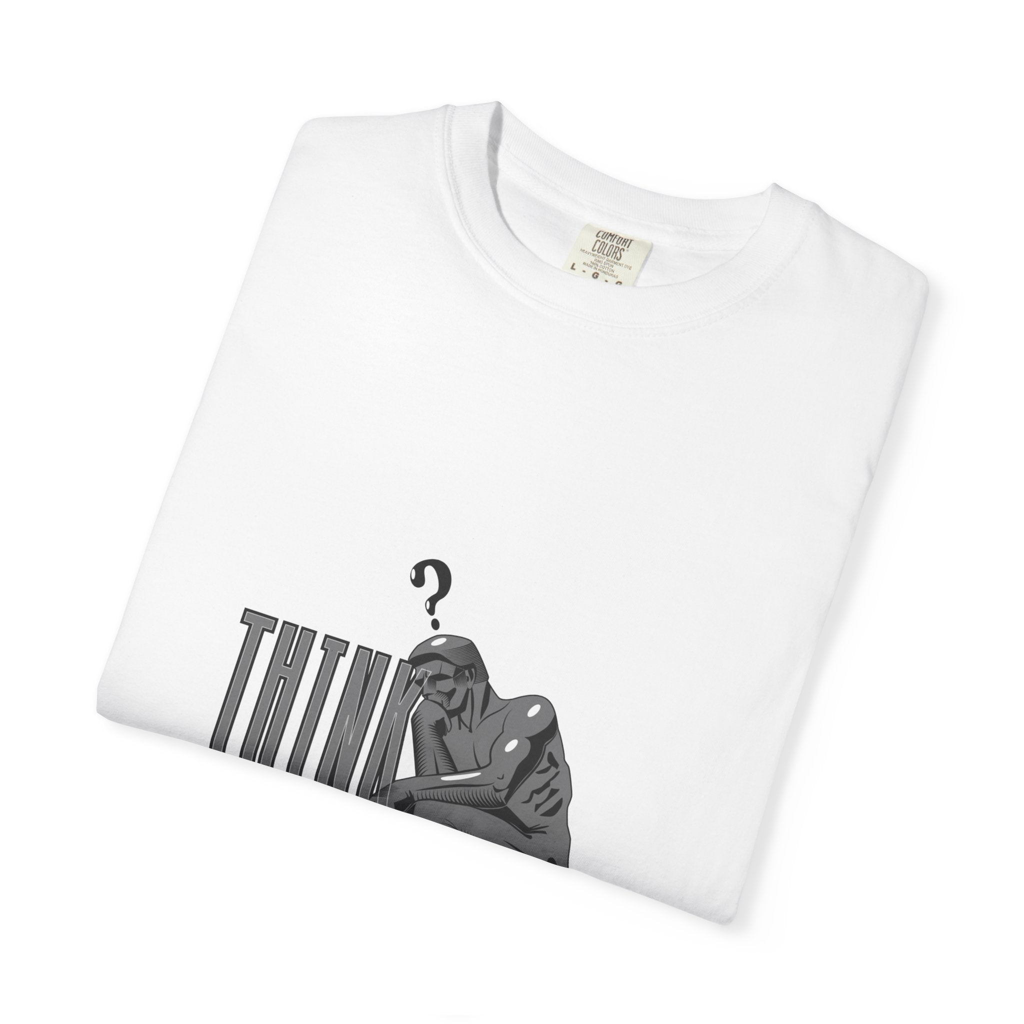 Think Big T-Shirt — Motivational Graphic Tee with Thinking Man Design