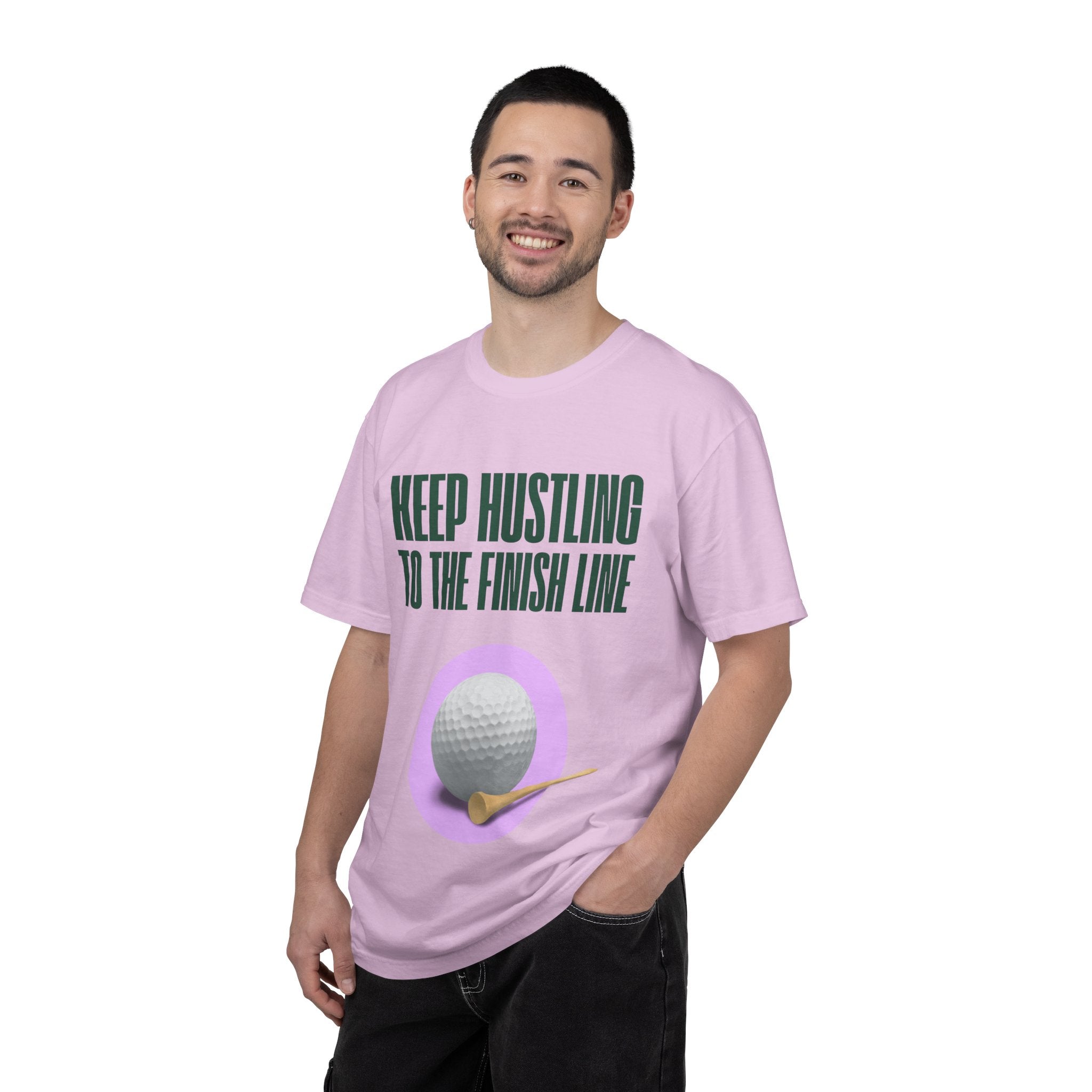 Keep Hustling to the Finish Line Golf T‑Shirt